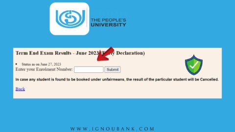 IGNOU Term End Result June 2023 Released - Check Now