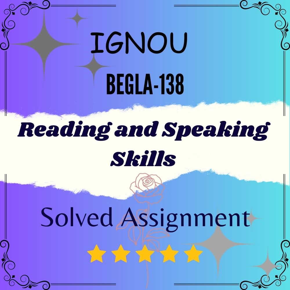 begla 138 solved assignment download pdf