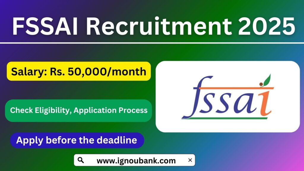 FSSAI Recruitment 2025 Apply Online for 15,000+ Assistant Vacancies