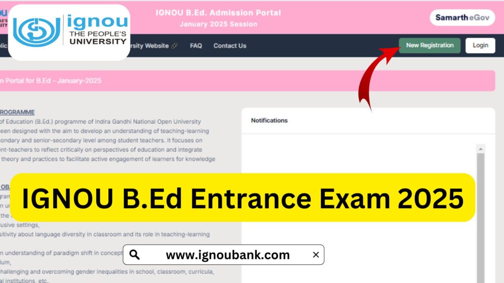 IGNOU B.Ed Entrance Exam 2025: A Complete Guide