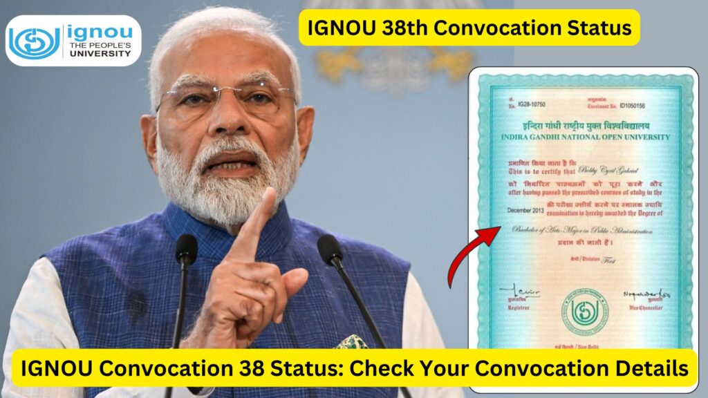 IGNOU Convocation 38 Status: Check Your Convocation Details