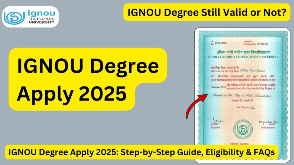 IGNOU Degree Apply 2025