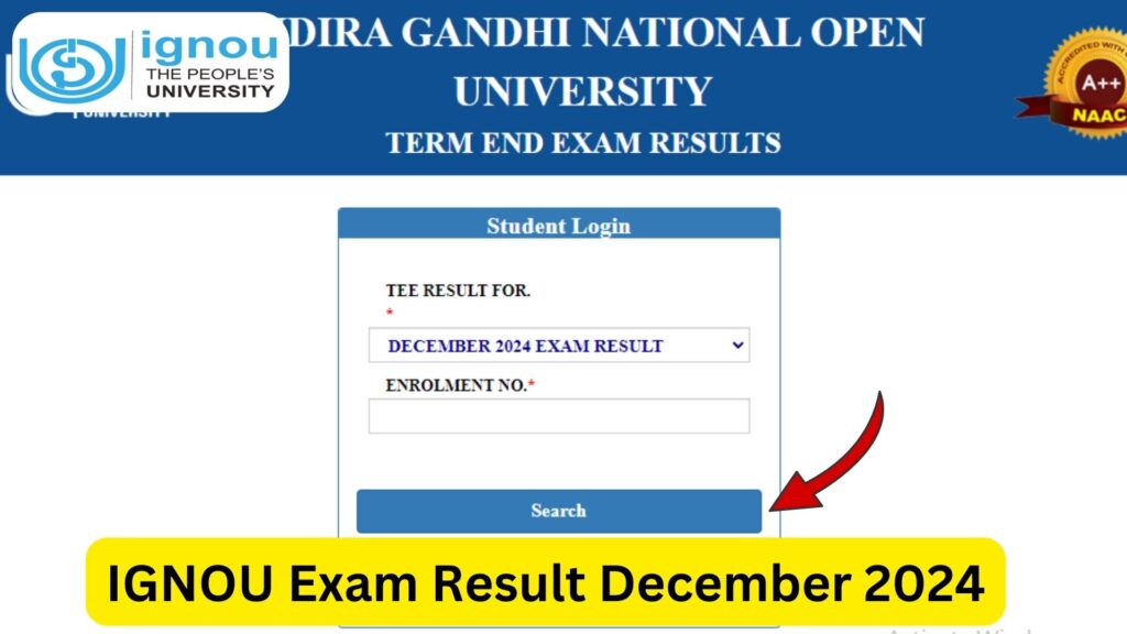 IGNOU Exam Result December 2024: Check Your TEE Score Online