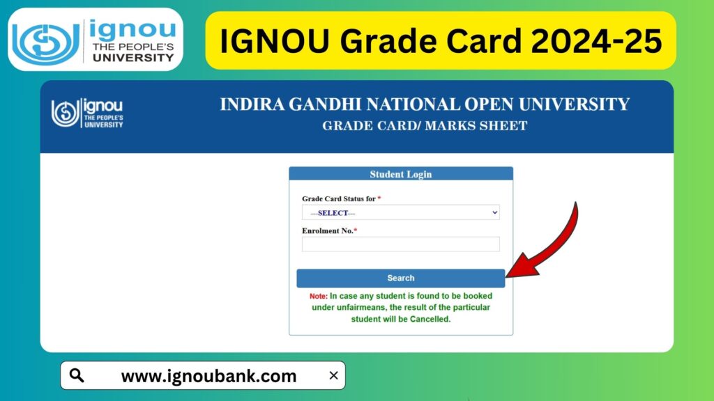 IGNOU Grade Card 2024-25 – Complete Guide to Checking & Understanding Your Grades