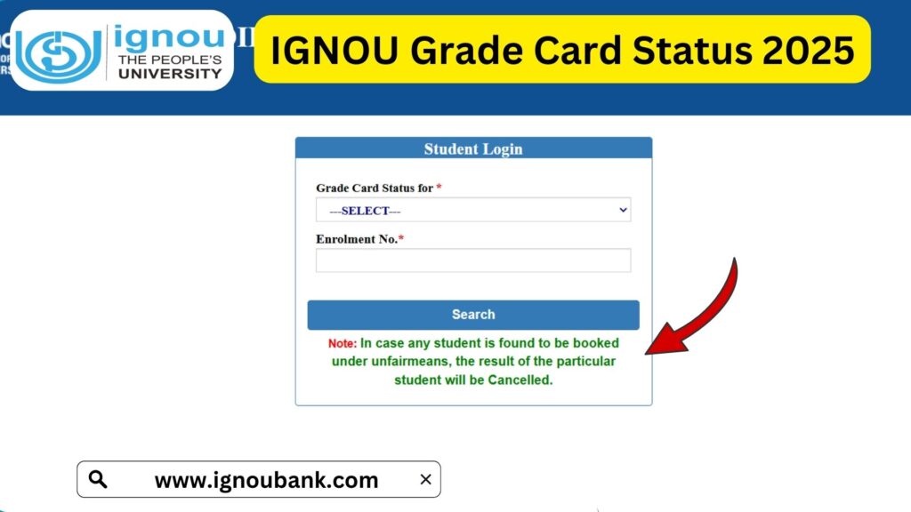 IGNOU Grade Card Status 2025: Check Your Results & Understand Your Grades