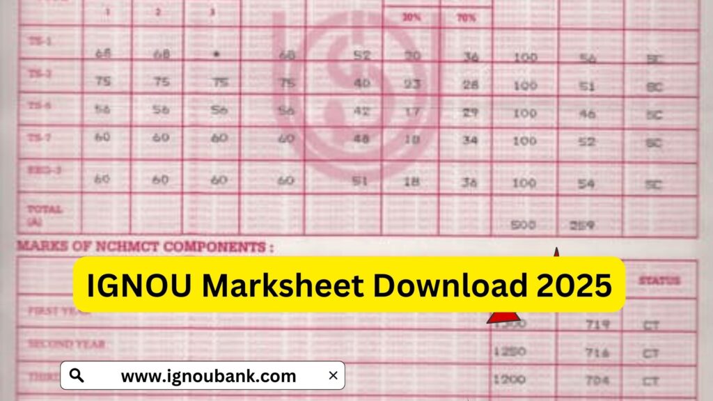 IGNOU Marksheet Download 2025: A Complete Guide