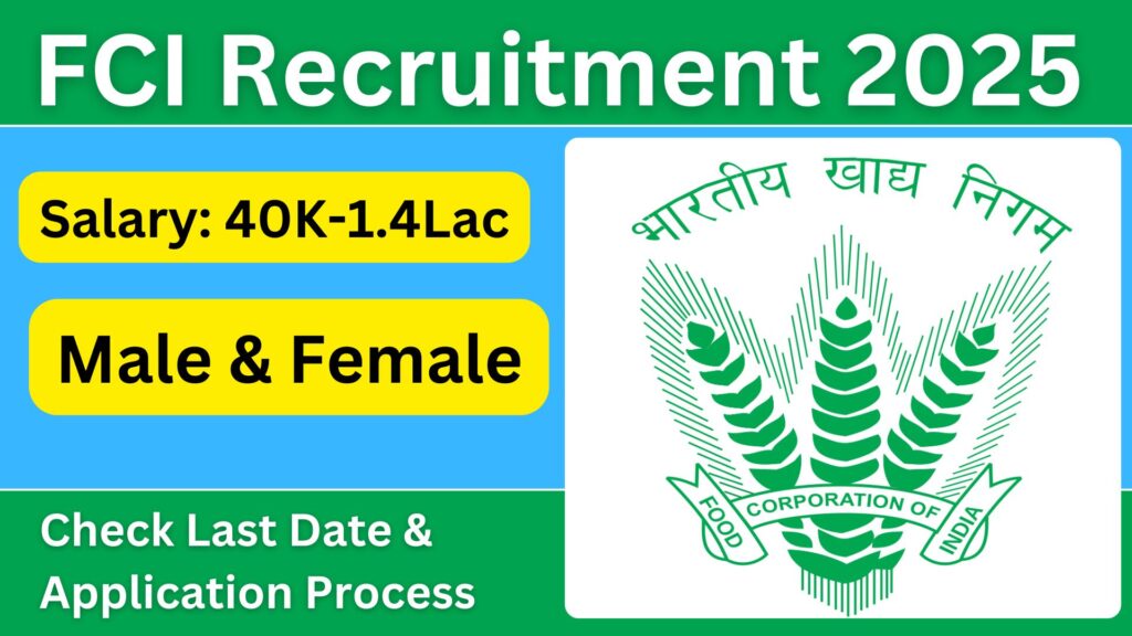 Food Corporation of India Recruitment 2025: Notification, Eligibility, and Application Process