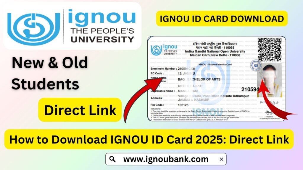 How to Download IGNOU ID Card 2025: Direct Link