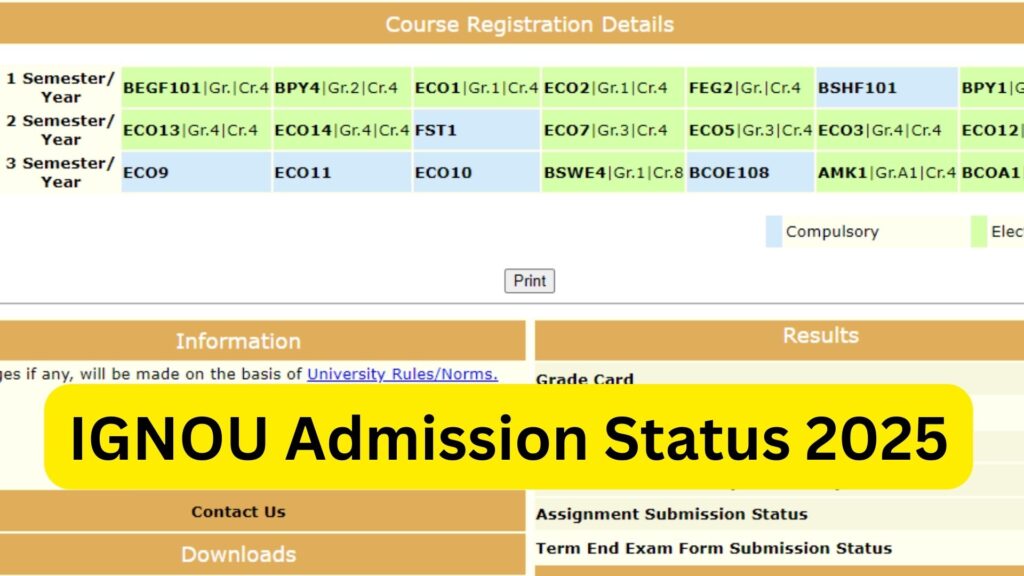 IGNOU Admission Status 2025: How to Check, Important Dates & Updates