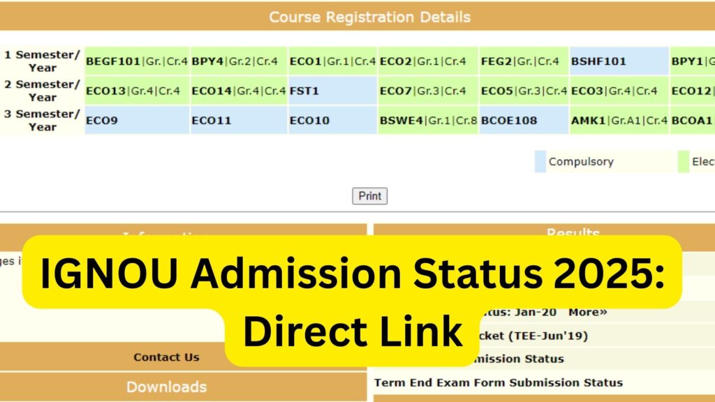 IGNOU Admission Status 2025: How to Check Your Admission Status Online