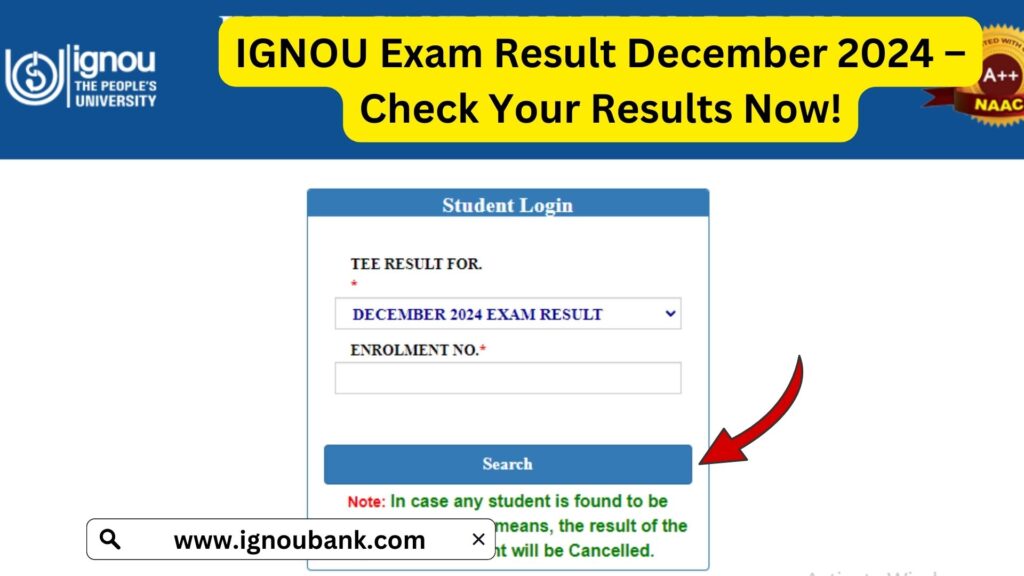 IGNOU Exam Result December 2024 – Check Your Results Now! 1 IGNOU Exam Result December 2024 – Check Your Results Now!