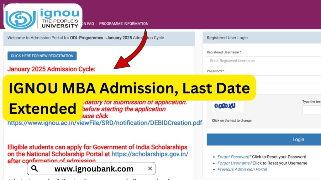 IGNOU MBA Admission 2025: Complete Guide to Admission Process, Eligibility, and Important Dates