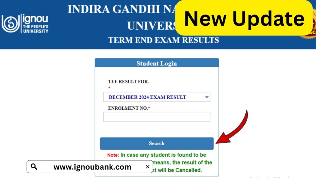 IGNOU TEE Result December 2024: How to Check Your Exam Results Online