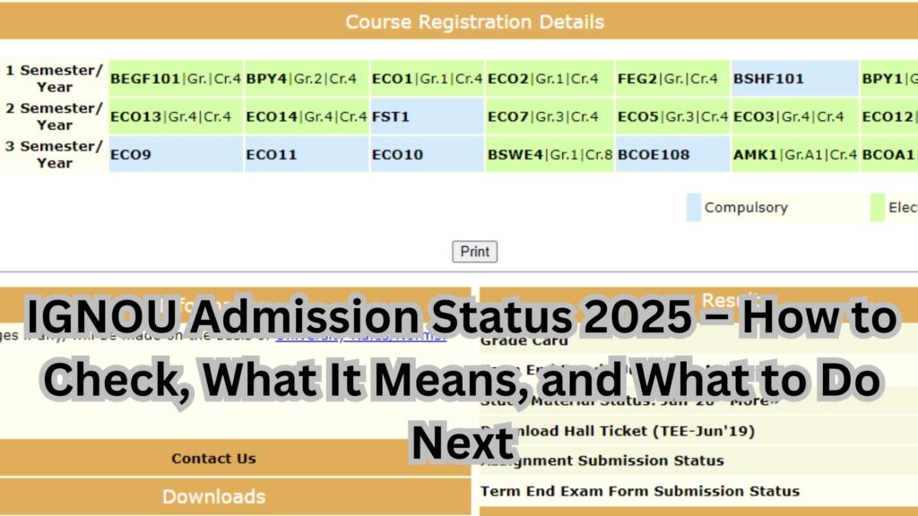 IGNOU Admission Status 2025 – How to Check, What It Means, and What to Do Next 1 IGNOU Admission Status 2025 – How to Check, What It Means, and What to Do Next