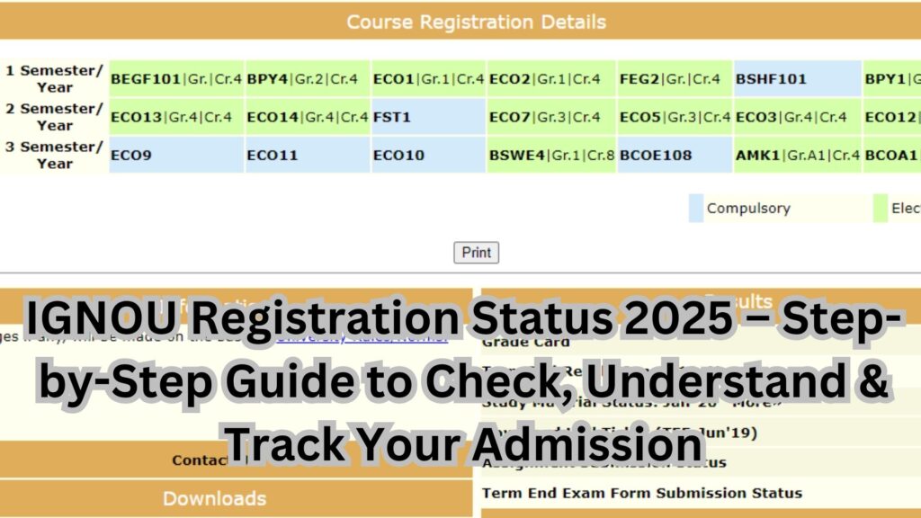 IGNOU Registration Status 2025 – Step-by-Step Guide to Check, Understand & Track Your Admission 1 IGNOU Registration Status 2025 – Step-by-Step Guide to Check, Understand & Track Your Admission
