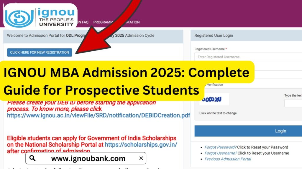 IGNOU MBA Admission 2025: Complete Guide for Prospective Students 1 IGNOU MBA Admission 2025: Complete Guide for Prospective Students