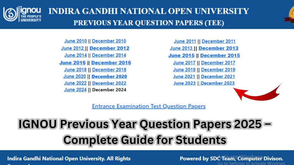 IGNOU Previous Year Question Papers 2025 – Complete Guide for Students 1 IGNOU Previous Year Question Papers 2025 – Complete Guide for Students