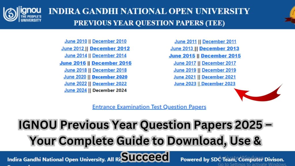 IGNOU Previous Year Question Papers 2025 – Your Complete Guide to Download, Use & Succeed 1 IGNOU Previous Year Question Papers 2025 – Your Complete Guide to Download, Use & Succeed
