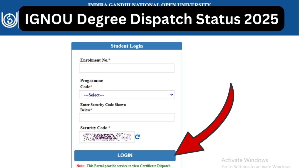 IGNOU Degree Dispatch Status 2025 – Complete Guide to Track Your Degree Certificate 1 IGNOU Degree Dispatch Status 2025 – Complete Guide to Track Your Degree Certificate