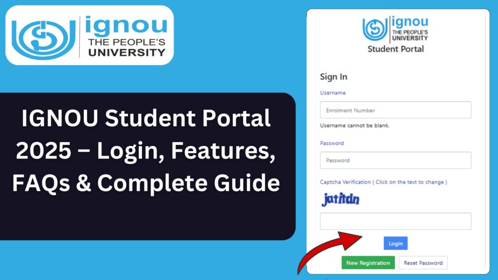 IGNOU Student Portal 2025 – Login, Features, FAQs & Complete Guide 1 IGNOU Student Portal 2025 – Login, Features, FAQs & Complete Guide