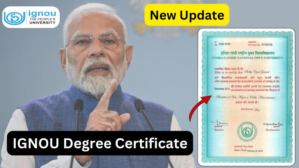 IGNOU Degree Certificate 2025: Complete Guide 1 IGNOU Degree Certificate 2025: Complete Guide