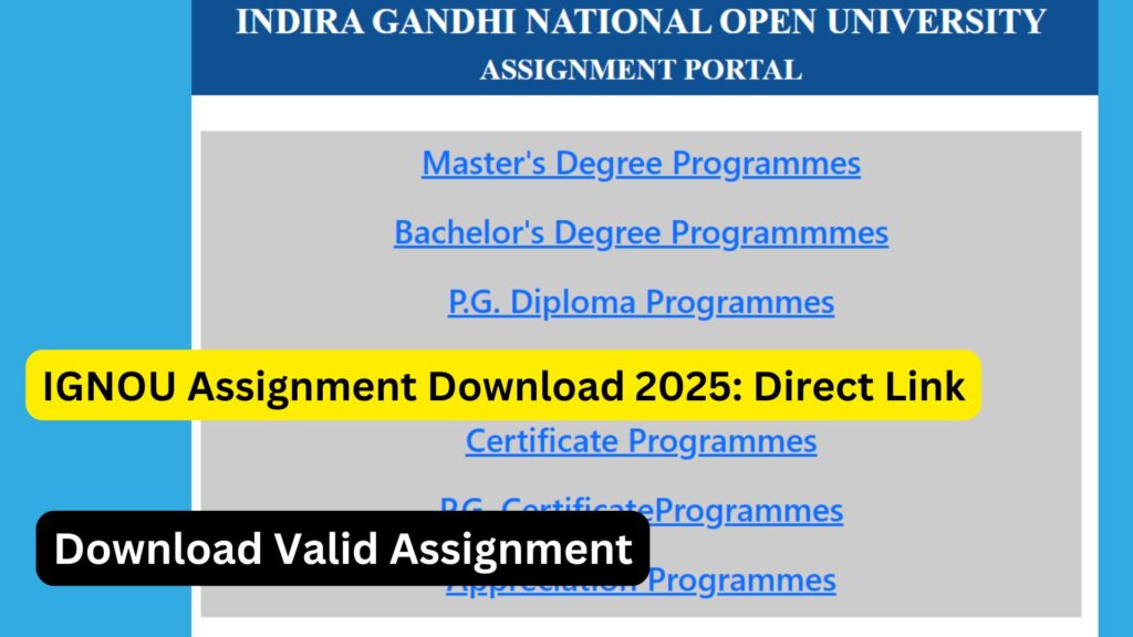 IGNOU Assignment Question Paper: A Complete Guide for Students 1 IGNOU Assignment Question Paper: A Complete Guide for Students