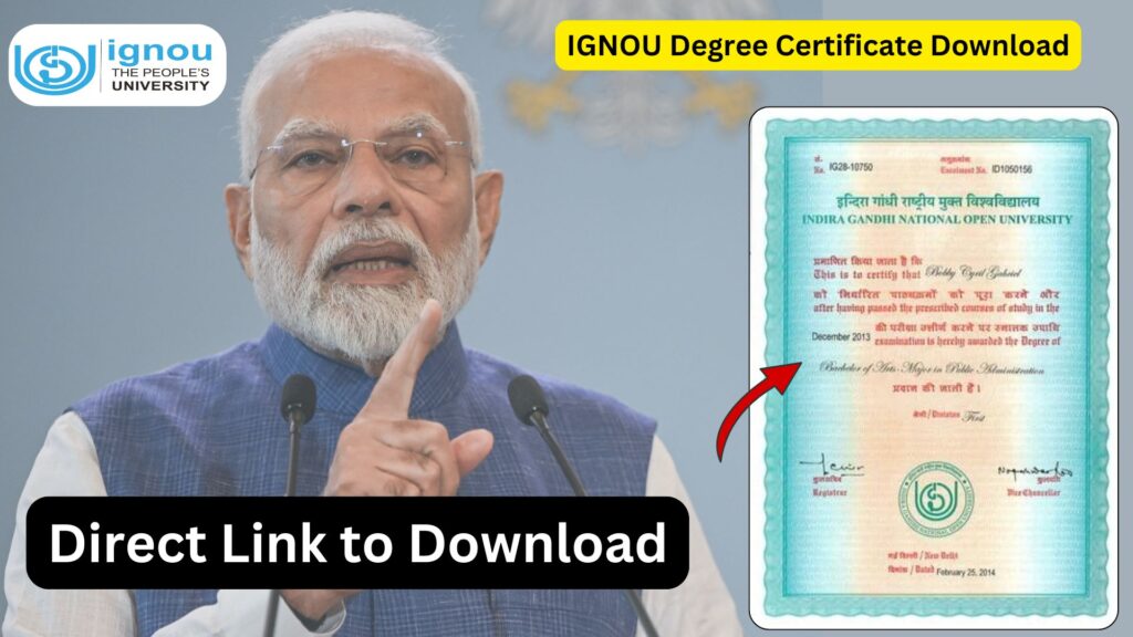 IGNOU Degree Certificate Download: Complete Guide for Students 1 IGNOU Degree Certificate Download: Complete Guide for Students