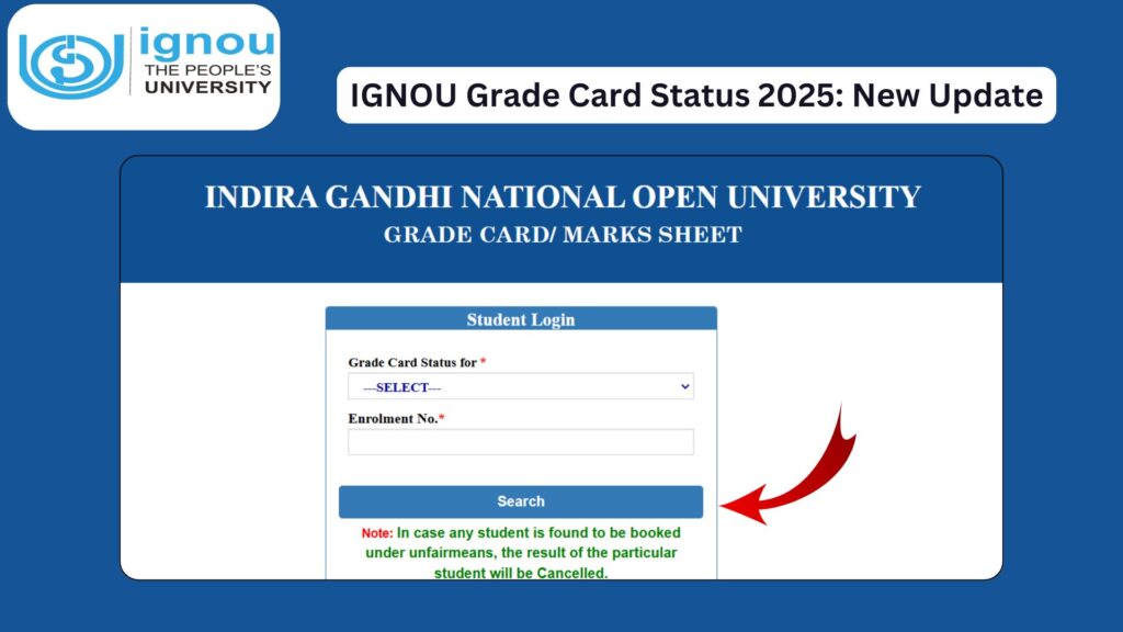 IGNOU Grade Card 2025: Complete Guide to Check, Understand, and Track Your IGNOU Marks 1 IGNOU Grade Card 2025: Complete Guide to Check, Understand, and Track Your IGNOU Marks