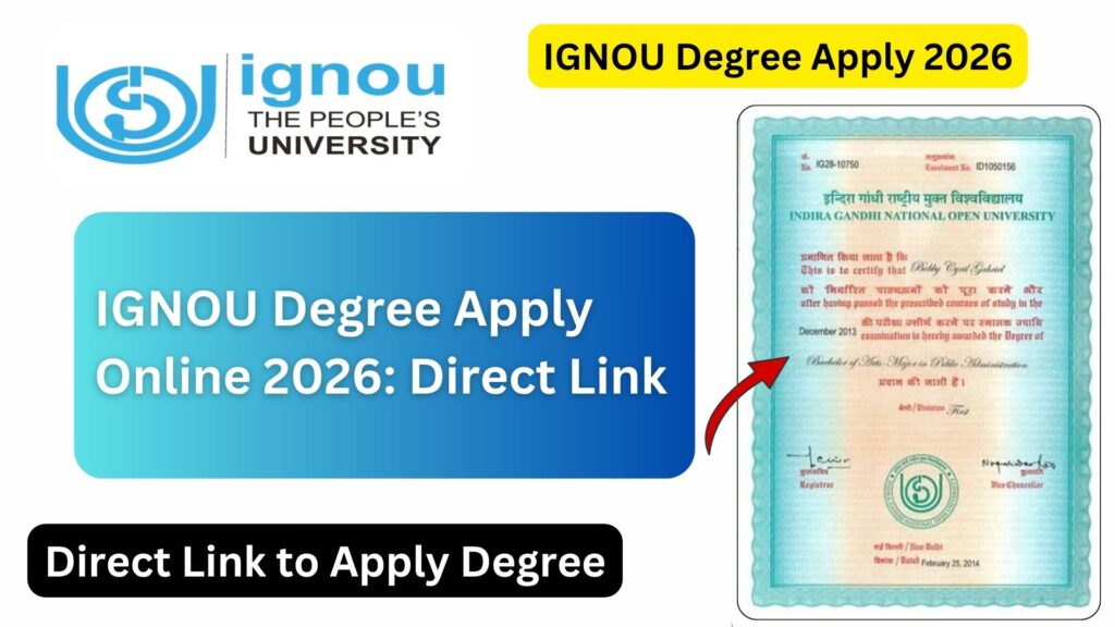 IGNOU Degree Apply 2026: Complete Guide for Online Convocation Registration 1 IGNOU Degree Apply 2026: Complete Guide for Online Convocation Registration