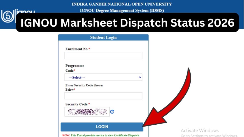 IGNOU Marksheet Dispatch Status 2026: Complete Guide to Track, Delivery Time, and Solutions 1 IGNOU Marksheet Dispatch Status 2026: Complete Guide to Track, Delivery Time, and Solutions